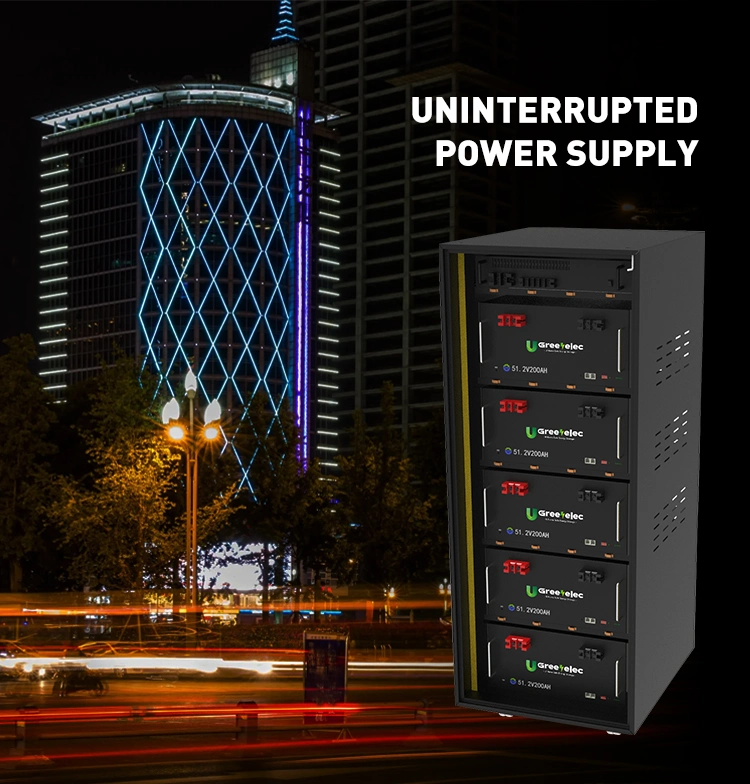 U-Greenelec Battery Cabinet Lifep04 Battery Solar Power Storage Lithium Battery